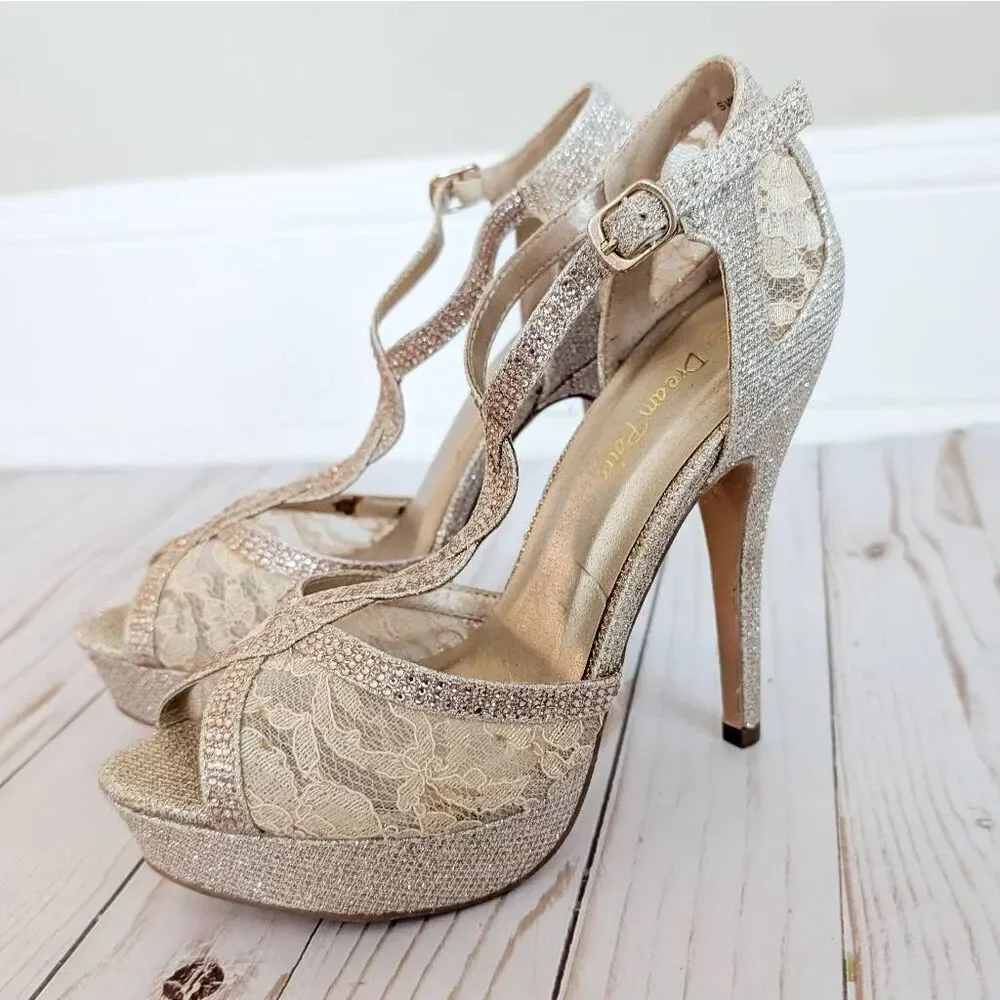 Dream Pairs Peep Toe Platform High Heels